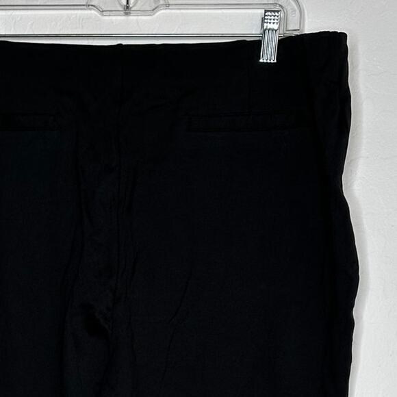 Who What Wear Black Stirrup Pants Leggings 18W Side Zip Stretch Plus Trouser NEW - Picture 9 of 10